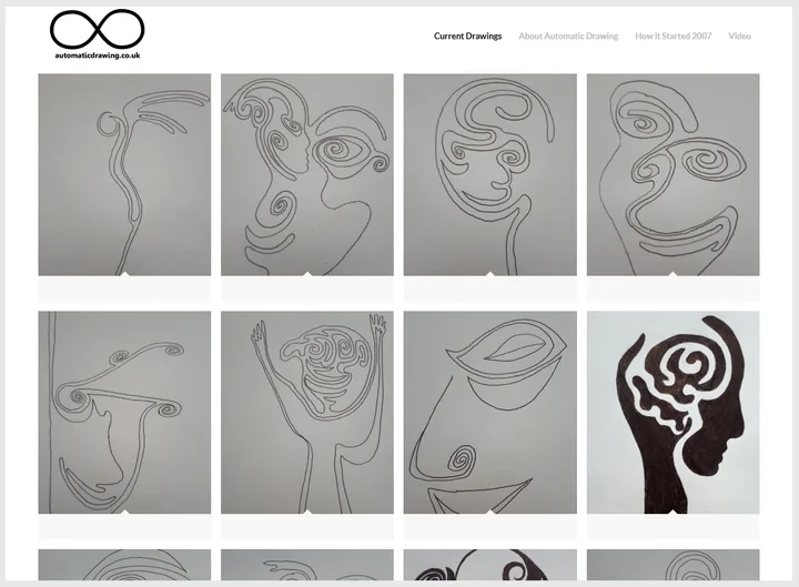 Automatic Drawing website screenshot built by Web Spinner UK