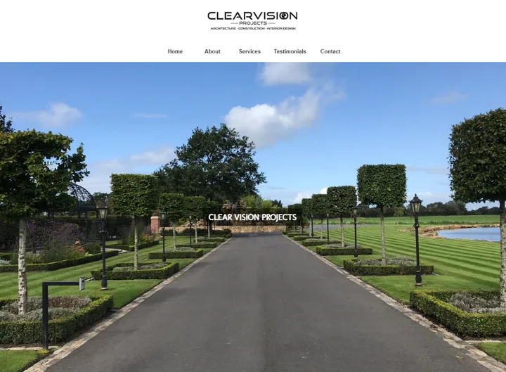 Clear Vision Projects website screenshot built by Web Spinner UK