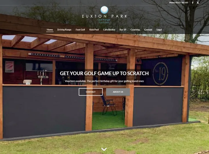 Euxton Park website screenshot built by Web Spinner UK